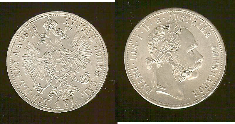 Austria 1 florin 1879 BU